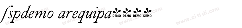 fspdemo arequipa字体转换 fspdemo arequipa字体转换